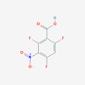 molecular formula C7H2F3NO4 B1446272 3-Nitro-2,4,6-trifluorobenzoic acid CAS No. 1803842-19-4