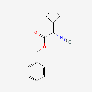 molecular formula C14H13NO2 B14462747 Benzyl cyclobutylidene(isocyano)acetate CAS No. 66202-42-4