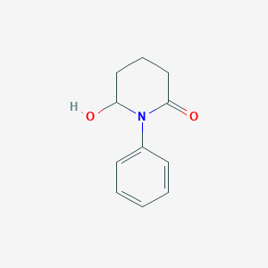 molecular formula C11H13NO2 B14462790 6-Hydroxy-1-phenylpiperidin-2-one CAS No. 67691-66-1