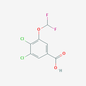 molecular formula C8H4Cl2F2O3 B1446280 3,4-Dichloro-5-(difluoromethoxy)benzoic acid CAS No. 1807058-88-3
