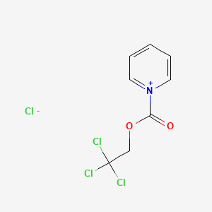 molecular formula C8H7Cl4NO2 B14462803 1-[(2,2,2-Trichloroethoxy)carbonyl]pyridin-1-ium chloride CAS No. 66531-22-4