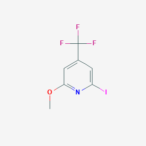 molecular formula C7H5F3INO B1446283 2-Iodo-6-methoxy-4-(trifluoromethyl)pyridine CAS No. 1805027-39-7