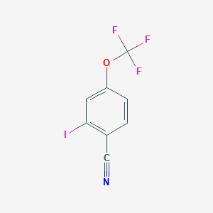 molecular formula C8H3F3INO B1446284 2-Iodo-4-(trifluoromethoxy)benzonitrile CAS No. 1806532-25-1