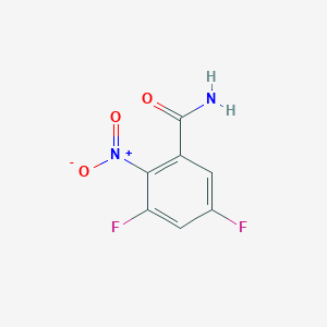 molecular formula C7H4F2N2O3 B1446292 3,5-Difluoro-2-nitrobenzamide CAS No. 1806335-19-2