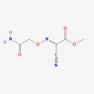 molecular formula C6H7N3O4 B14462924 Methyl [(2-amino-2-oxoethoxy)imino](cyano)acetate CAS No. 70791-80-9