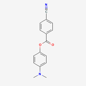 molecular formula C16H14N2O2 B14462927 4-(Dimethylamino)phenyl 4-cyanobenzoate CAS No. 67615-72-9
