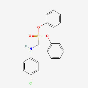 molecular formula C19H17ClNO3P B14462946 Diphenyl [(4-chloroanilino)methyl]phosphonate CAS No. 65933-76-8