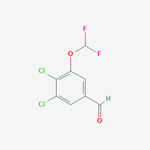 molecular formula C8H4Cl2F2O2 B1446297 3,4-Dichloro-5-(difluoromethoxy)benzaldehyde CAS No. 1803787-13-4