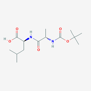 molecular formula C14H26N2O5 B14463071 N-(tert-Butoxycarbonyl)-L-alanyl-L-leucine CAS No. 70396-20-2