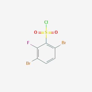 molecular formula C6H2Br2ClFO2S B1446311 3,6-Dibromo-2-fluorobenzenesulfonyl chloride CAS No. 1806306-54-6
