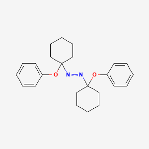 molecular formula C24H30N2O2 B14463110 Bis(1-phenoxycyclohexyl)diazene CAS No. 65882-54-4