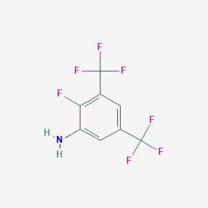 molecular formula C8H4F7N B1446313 3,5-Bis(trifluoromethyl)-2-fluoroaniline CAS No. 1804888-58-1