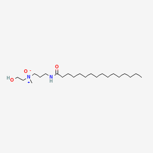 molecular formula C22H46N2O3 B14463143 Hexadecanamide, N-[3-[(2-hydroxyethyl)methyloxidoamino]propyl]- CAS No. 72987-27-0