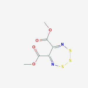 molecular formula C6H6N2O4S3 B14463204 Dimethyl 1,2,3,4,7-trithiadiazepine-5,6-dicarboxylate CAS No. 72234-57-2