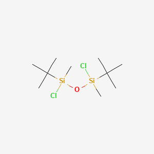 molecular formula C10H24Cl2OSi2 B14463230 Disiloxane, 1,3-dichloro-1,3-bis(1,1-dimethylethyl)-1,3-dimethyl- CAS No. 72259-76-8