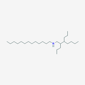 molecular formula C26H55N B14463242 N-(2,3-dipropylheptyl)tridecan-1-amine 