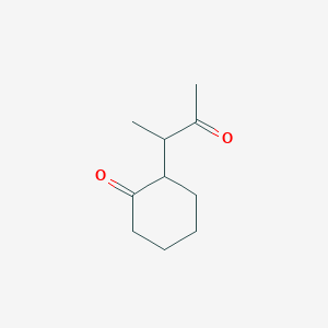 molecular formula C10H16O2 B14463253 Cyclohexanone, 2-(1-methyl-2-oxopropyl)- CAS No. 67722-25-2