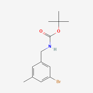 molecular formula C13H18BrNO2 B1446326 Tert-butyl 3-bromo-5-methylbenzylcarbamate CAS No. 1998726-82-1
