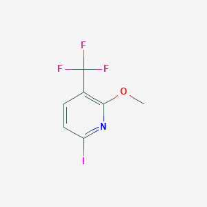 molecular formula C7H5F3INO B1446327 6-Iodo-2-methoxy-3-(trifluoromethyl)pyridine CAS No. 1806377-49-0