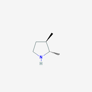 molecular formula C6H13N B14463281 (2S,3R)-2,3-Dimethylpyrrolidine CAS No. 73604-49-6