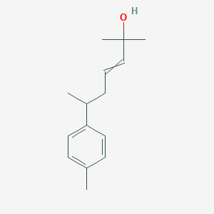 molecular formula C15H22O B14463316 2-Methyl-6-(4-methylphenyl)hept-3-en-2-ol CAS No. 66512-58-1