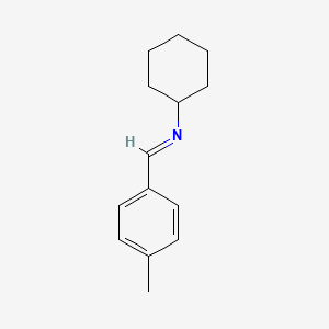 molecular formula C14H19N B14463327 (p-Methylbenzylidene)-cyclohexyl-amine CAS No. 65815-58-9