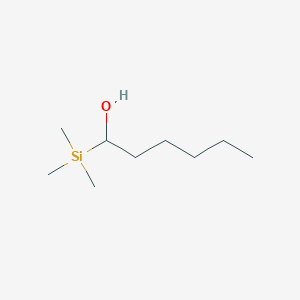 molecular formula C9H22OSi B14463376 1-Hexanol, 1-(trimethylsilyl)- CAS No. 66235-28-7