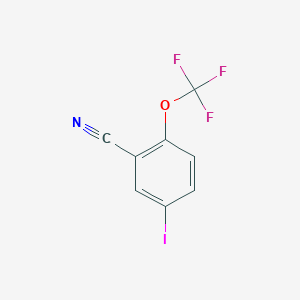molecular formula C8H3F3INO B1446338 5-Iodo-2-(trifluoromethoxy)benzonitrile CAS No. 1806421-88-4