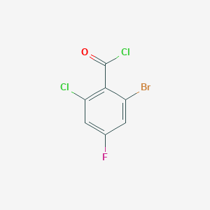 molecular formula C7H2BrCl2FO B1446341 2-Bromo-6-chloro-4-fluorobenzoyl chloride CAS No. 1805582-44-8