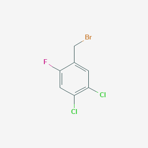 molecular formula C7H4BrCl2F B1446342 4,5-Dichloro-2-fluorobenzyl bromide CAS No. 1804886-19-8