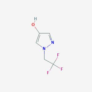 molecular formula C5H5F3N2O B1446345 1-(2,2,2-三氟乙基)-1H-吡唑-4-醇 CAS No. 1598936-56-1