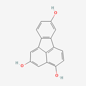molecular formula C16H10O3 B14463454 Fluoranthene-2,4,8-triol CAS No. 73921-79-6