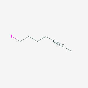 molecular formula C7H11I B14463455 7-Iodohept-2-yne CAS No. 70396-14-4