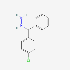 molecular formula C13H13ClN2 B1446346 [(4-Chlorophenyl)phenylmethyl]-hydrazine CAS No. 1602832-45-0