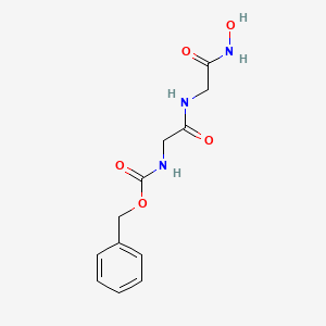 molecular formula C12H15N3O5 B14463469 N-[(Benzyloxy)carbonyl]glycyl-N-hydroxyglycinamide CAS No. 66179-54-2