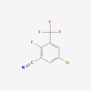 molecular formula C8H2BrF4N B1446349 5-Bromo-2-fluoro-3-(trifluoromethyl)benzonitrile CAS No. 2021202-81-1
