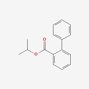 molecular formula C16H16O2 B14463491 Propan-2-yl biphenyl-2-carboxylate CAS No. 65936-11-0