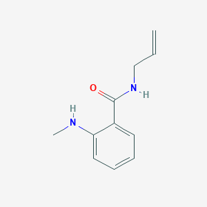 molecular formula C11H14N2O B14463498 Benzamide, 2-(methylamino)-N-2-propenyl- CAS No. 68614-89-1