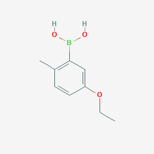 molecular formula C9H13BO3 B1446350 （5-乙氧基-2-甲基苯基）硼酸 CAS No. 1383576-05-3