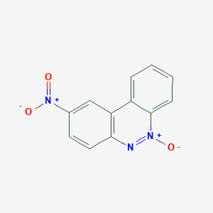 molecular formula C12H7N3O3 B14463513 Benzo(c)cinnoline, 2-nitro-, 6-oxide CAS No. 70092-61-4