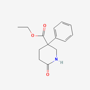 Ethyl 6-oxo-3-phenylpiperidine-3-carboxylate