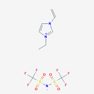 molecular formula C9H11F6N3O4S2 B1446355 3-Ethyl-1-vinylimidazolium Bis(trifluoromethanesulfonyl)imide CAS No. 319476-28-3