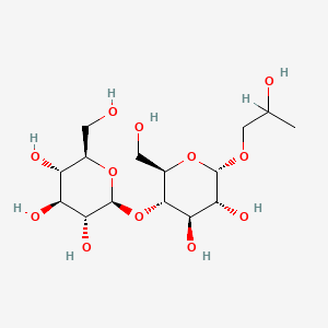 molecular formula C15H28O12 B14463575 alpha-D-Glucopyranoside, 2-hydroxypropyl 4-O-beta-D-glucopyranosyl- CAS No. 68445-41-0