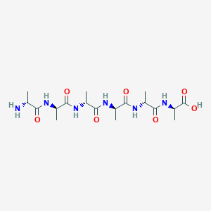 molecular formula C18H32N6O7 B1446359 H-D-Ala-D-Ala-D-Ala-D-Ala-D-Ala-D-Ala-OH CAS No. 286842-36-2