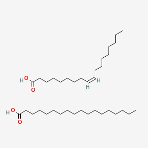 molecular formula C36H70O4 B14463592 octadecanoic acid;(Z)-octadec-9-enoic acid CAS No. 68311-06-8