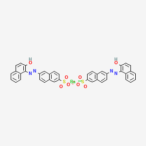 molecular formula C40H26BaN4O8S2 B14463610 barium(2+);6-[(2-hydroxynaphthalen-1-yl)diazenyl]naphthalene-2-sulfonate CAS No. 73612-37-0