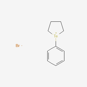 molecular formula C10H13BrTe B14463643 1-Phenyltellurolan-1-ium bromide CAS No. 67092-86-8