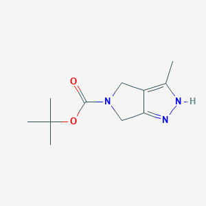molecular formula C11H17N3O2 B1446365 5-Boc-3-methyl-4,6-dihydro-1H-pyrrolo[3,4-C]pyrazole CAS No. 951127-35-8