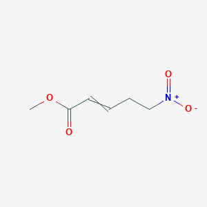 molecular formula C6H9NO4 B14463710 Methyl 5-nitropent-2-enoate CAS No. 67810-58-6