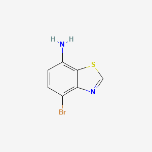 molecular formula C7H5BrN2S B1446373 4-Bromobenzo[d]thiazol-7-amine CAS No. 769-08-4